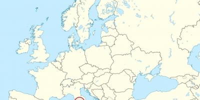 地图梵蒂冈城欧洲