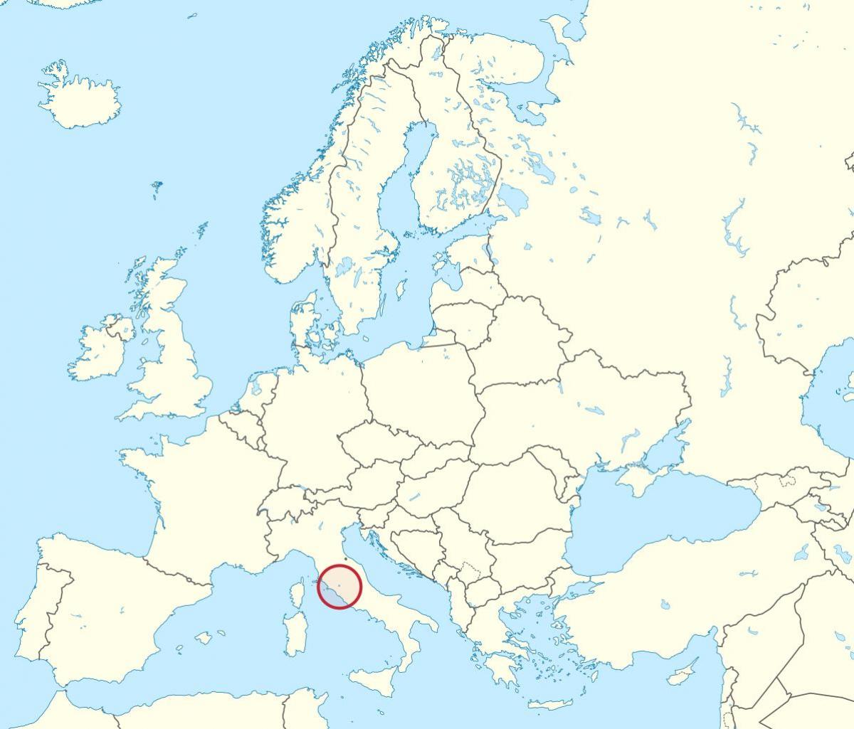 地图梵蒂冈城欧洲