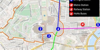 入口梵蒂冈博物馆的地图